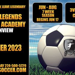 Little Legends Soccer Academy - Soccer Clinics (Co-Ed Ages 3-8 yrs)