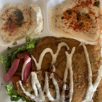 Shawarma Palace - Eggplant plate. The 3 various dipping delights are out of this world ! - Lebanese Near Me - Worcester, Massachusetts Shawarma Palace - Eggplant plate. The 3 various dipping delights are out of this world ! - Lebanese Near Me - Worcester, Massachusetts