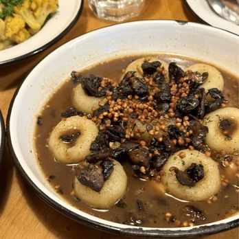 Apteka - Potato dumplings with mushrooms - Vegan Near Me - Pittsburgh, Pennsylvania