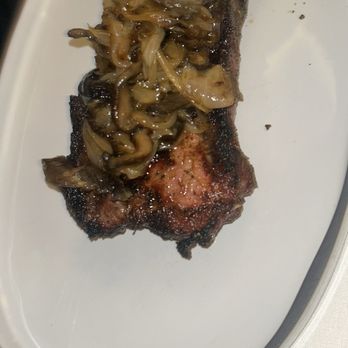 Cielo - Ny steak smothered in mushrooms and onions - Seafood Near Me - Cabazon, California