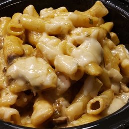 Rigatoni with truffle and porcini mushrooms Rigatoni with truffle and porcini mushrooms