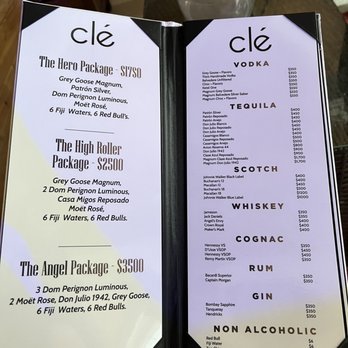 Clé Houston - the menu and prices - Dance Clubs Near Me - Houston, Texas Clé Houston - the menu and prices - Dance Clubs Near Me - Houston, Texas