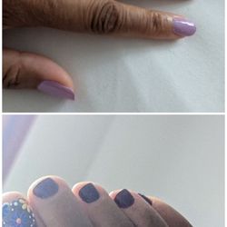 I bought some decals. If I needed to make changes to them, I was asked to come back to the salon.