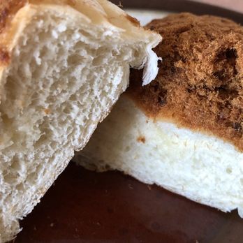 Bread House - I think the bun is a milk-based bread, nice texture and tender - Coffee & Tea Near Me - Honolulu, Hawaii