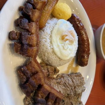 La Casona - Plato Montañero with steak - Colombian Near Me - Central Falls, Rhode Island