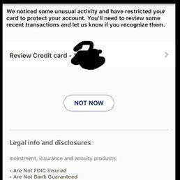 Message I got while at D&B with my card in their possession.