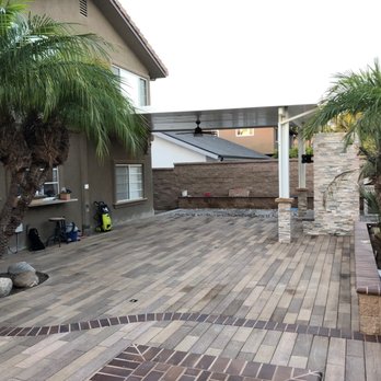 Casper's Demolition - New back yard with wood Pavers - Demolition Services Near Me - Anaheim, California