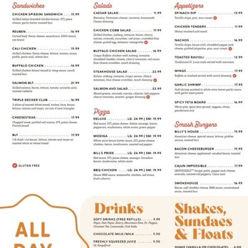 Billy G's - Menus - Breakfast & Brunch Near Me - Chesterfield, Missouri Billy G's - Menus - Breakfast & Brunch Near Me - Chesterfield, Missouri
