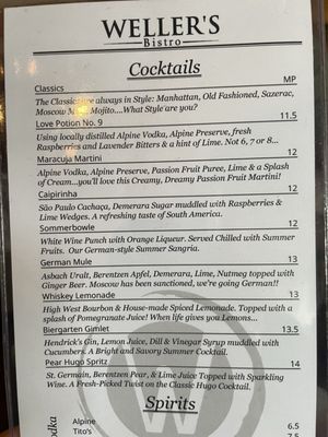Menu photo 1 Weller's Bistro Layton, UT