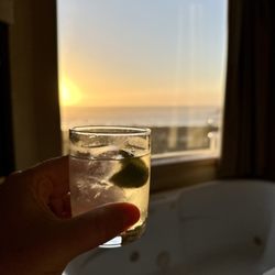 North Cliff Hotel - Cheers to a great room and sunset.