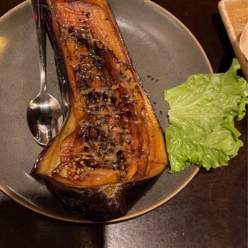 Sushi Robata - Eggplant (delicious but super greasy) - Sushi Bars Near Me - Dallas, Texas Sushi Robata - Eggplant (delicious but super greasy) - Sushi Bars Near Me - Dallas, Texas
