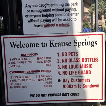 Krause Springs - Prices for day and camping. - Campgrounds Near Me - Spicewood, Texas Krause Springs - Prices for day and camping. - Campgrounds Near Me - Spicewood, Texas