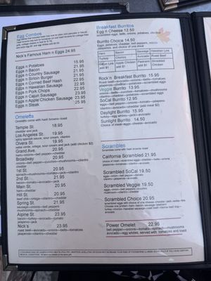 Menu photo 7 Nick's Cafe Los Angeles, CA