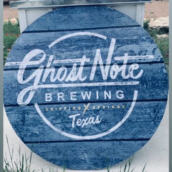Ghost Note Brewing - Cool signage - makes me want one for the backyard - Breweries Near Me - Dripping Springs, Texas