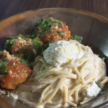 Trattoria by Italian Kitchen - Truffle spaghetti meatballs - Italian Near Me - Burnaby, British Columbia