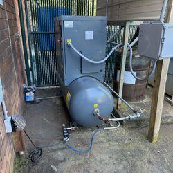 Harold Terry Electrical Service - New 3 phase service to a commercial air compressor.