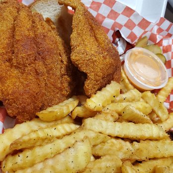 2 Neighbor's Hot Chicken - The Hot Catfish... I've officially ate the whole Menu lol - Southern Near Me - Desoto, Texas 2 Neighbor's Hot Chicken - The Hot Catfish... I've officially ate the whole Menu lol - Southern Near Me - Desoto, Texas