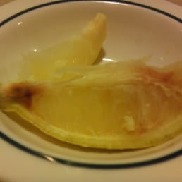 This is the "fresh" lemon that came with my tea.