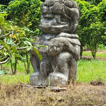 Kona Farm Direct Coffee - Indigenous statue. - Coffee Roasteries Near Me - Holualoa, Hawaii