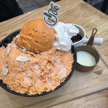 Snow Bliss - Thai tea bingsu - Asian Fusion Near Me - San Francisco, California Snow Bliss - Thai tea bingsu - Asian Fusion Near Me - San Francisco, California