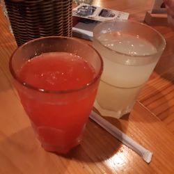 Capricciosa - Meny types of lemonade (€2,80)