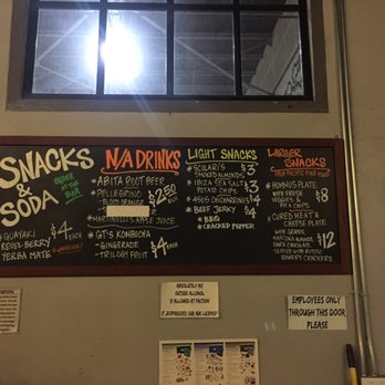 Faction Brewing - Snacks menu - Breweries Near Me - Alameda, California