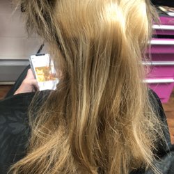 Headlines Academy of Cosmetology & Massage - Before color remover.