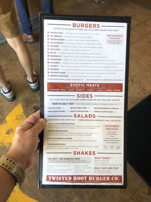 Menu photo 1 Twisted Root Burger Arlington, TX