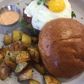 Everyday Eatery - Egg sandwich. The sauce was great on the potatoes! - Cafes Near Me - Irvine, California Everyday Eatery - Egg sandwich. The sauce was great on the potatoes! - Cafes Near Me - Irvine, California
