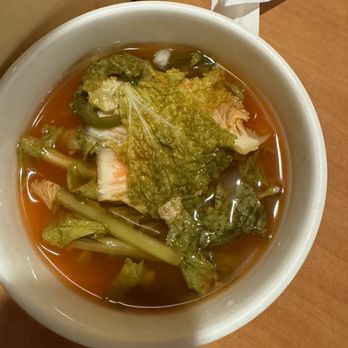 Cho Sun Ok Restaurant - complimentary soup - Korean Near Me - Chicago, Illinois
