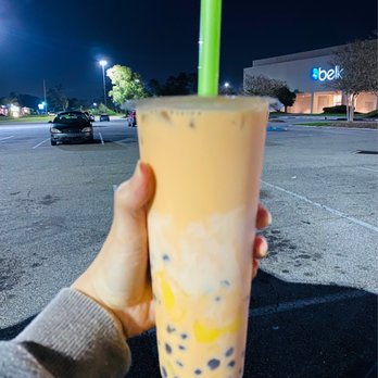Natural Kitchen - Thai Tea with pudding and boba - Bubble Tea Near Me - Orange Park, Florida