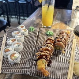 Philly and Wildwood rolls with a blood orange old fashioned Philly and Wildwood rolls with a blood orange old fashioned