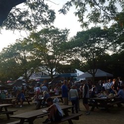 Tennis Foundation of Ct - Dusk upon the food and sponsor village