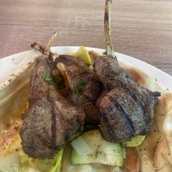 Nish! Mediterranean Grill - Lamb chops alone. So tasty I always forget to take a picture before I devour. - Mediterranean Near Me - River Oaks, Texas Nish! Mediterranean Grill - Lamb chops alone. So tasty I always forget to take a picture before I devour. - Mediterranean Near Me - River Oaks, Texas
