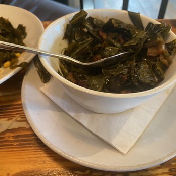The Bayou - Greens bitter not cooked long enough, but good portion - New American Near Me - Bethlehem, Pennsylvania The Bayou - Greens bitter not cooked long enough, but good portion - New American Near Me - Bethlehem, Pennsylvania