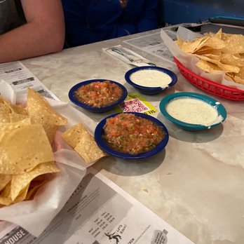 Chuy's - This is what met us! Yum! Chips and salsa!! - Mexican Near Me - Murfreesboro, Tennessee