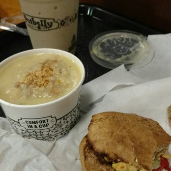 Potbelly - Oreo shake, chicken pot pie soup and a Big  Mediterranean​ multi grain sandwich with chicken (almost all gone!) - Salad Near Me - Avondale, Arizona