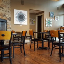 Natures Cool Coffee - Daleville - A little to the right of the previous picture.  the "main" seating area with plenty of seating options (bar stools, chairs, comfy chairs,etc