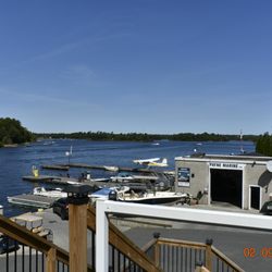 Payne Marine - Overhead view of the marina and gift shop.