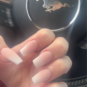 LV Nail Spa - Full set ombré coffin shape - Nail Salons Near Me - Fort Collins, Colorado LV Nail Spa - Full set ombré coffin shape - Nail Salons Near Me - Fort Collins, Colorado