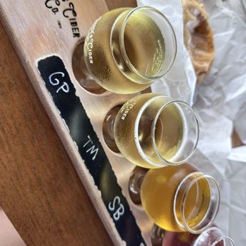 Reeces Cider - Georgia peach cider, thin mint, strawberry, and frostbite cider (recommended by the staff) - Cideries Near Me - Ellijay, Georgia Reeces Cider - Georgia peach cider, thin mint, strawberry, and frostbite cider (recommended by the staff) - Cideries Near Me - Ellijay, Georgia