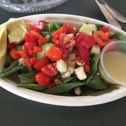 t.Loft - Basil Hummus salad add "avocado".  Much left to be desired