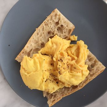Dozen Bakery - Split baguette with scrambled eggs! - Bakeries Near Me - Nashville, Tennessee
