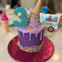 J cakes - "Ice Cream" theme birthday cake