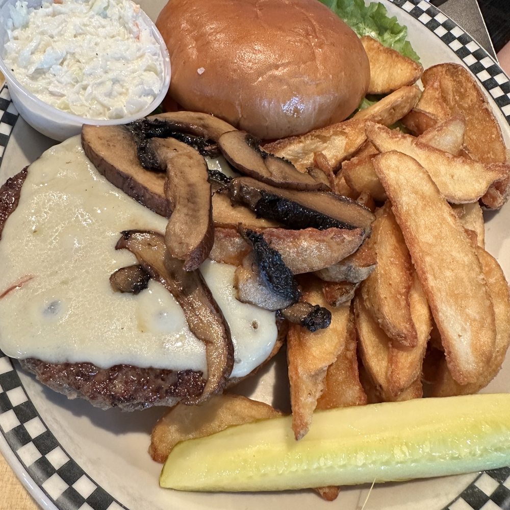 Capital City Diner - Mushroom Swiss Burger - Diners Near Me - Albany, New York Capital City Diner - Mushroom Swiss Burger - Diners Near Me - Albany, New York