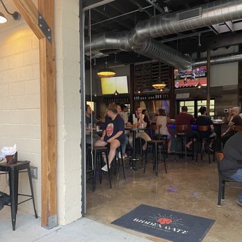 Hidden Gate Brewing - View from picnic tables looking in. - Breweries Near Me - Greensboro, North Carolina