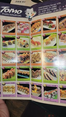 Menu photo 2 Tomo Sushi & Sashimi Upper Darby, PA