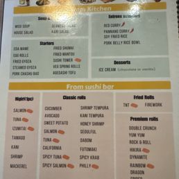 AYCE Menu AYCE Menu