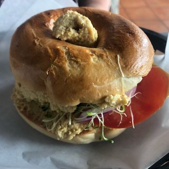 Active Culture - Hummus bagel (vegan) - Vegetarian Near Me - San Clemente, California Active Culture - Hummus bagel (vegan) - Vegetarian Near Me - San Clemente, California