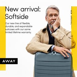 Away - Introducing our new line of flexible, durable suitcases designed with all the must-have features we're known for (and then some).